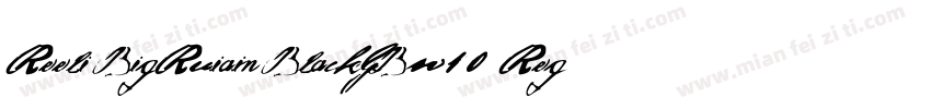 Reeli BigRuiain BlackGBw10 Regular字体转换